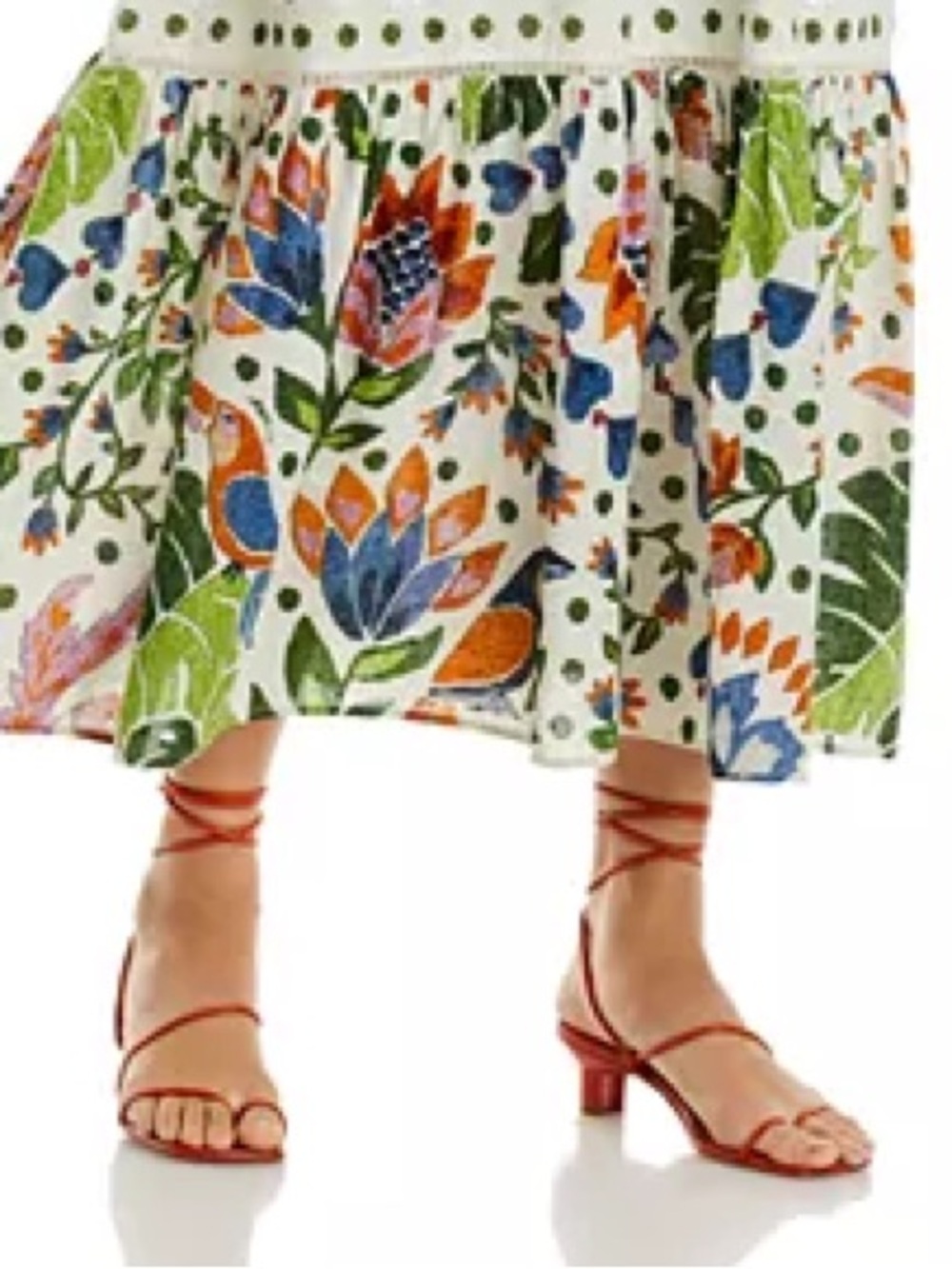 FARM Rio White Maxi Dress with Multicolor Floral Embroidery - Picture 10 of 10